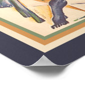 1929アールデコモダンダンスプリント ポスター (角)