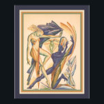 1929アールデコモダンダンスプリント ポスター<br><div class="desc">1929ユニーク年のアールデコプリントのモダン社交ダンス・ダンス。</div>