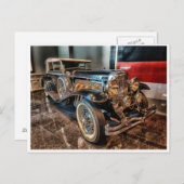 1929クラシックヴィンテージアンティークhdr車 ポストカード (正面/裏面)
