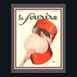 1929デコパウダーボックスガール ポスター<br><div class="desc">Le Sourrireマガジンフランスののカバー20代、デコ、パウダーボックスの女の子。11x14を示す。標準16x20など他のサイズで利用可能で、他の製品でも利用可能。</div>