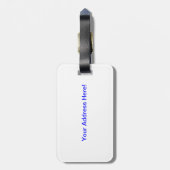 1929年のアールデコStrandbad Lidoルツェルン ラゲッジタグ (裏面縦)