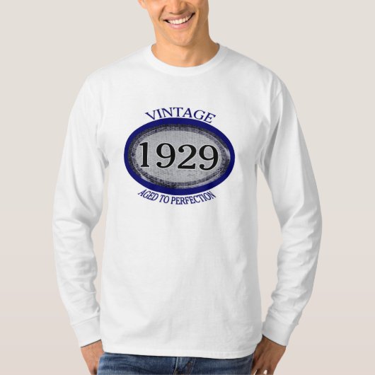 1929年のヴィンテージの完成度に達したシャツ Tシャツ (正面)