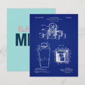 1929年の飲料混合 招待状 (正面/裏面)