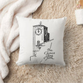 1929年のOviattの建物の時計台 クッション (ブランケット)