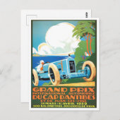 1929年アンチベスグランプリヴィンテージレース ポストカード (正面/裏面)