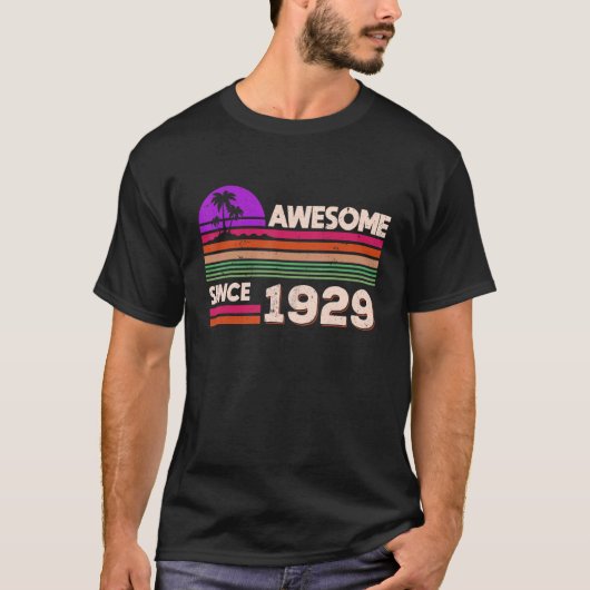 1929年以来93誕生日男素晴らし性の女性 Tシャツ (正面)