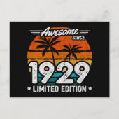 1929年生まれ限定版レトロかっこいい 1929年から ポストカード (正面)