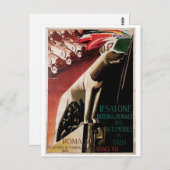 1929第11回サロン国際デル自動車 ポストカード (正面/裏面)