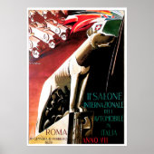 1929 Auto Rome Italy Auto Show Poster ポスター (正面)