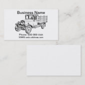 1929 chevyトラック1トンの棒の体のイラストレーション 名刺 (正面/裏面)