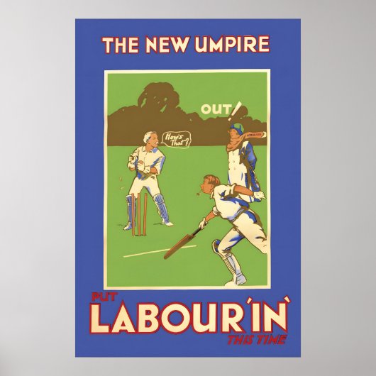1929 Labour Party Election Poster British ポスター (正面)