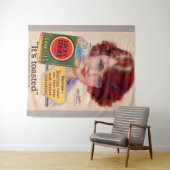 1929 Lucky StrikeとBillie Burkeの広告 タペストリー (インサイチュ(横))