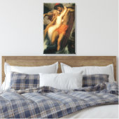 192.漁師とサイレン（フレデリック・レイトン著） キャンバスプリント (インサイチュ (寝室))