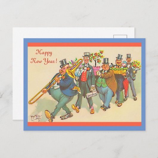 1930おもしろい年のヴィンテージのイメージ ポストカード (正面/裏面)