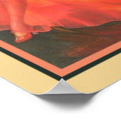 1930かわいらし年のアールデコ ポスター (角)