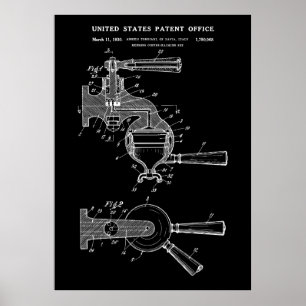 1930エスプレッソコーヒーマシン特許 ポスター