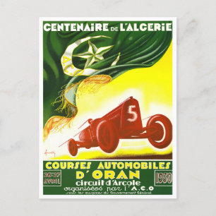 1930オラングランプリヴィンテージレース ポストカード