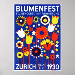 1930スイスフラワーショー ポスター