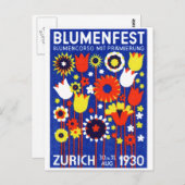 1930スイスフラワーショー ポストカード (正面/裏面)