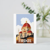 1930フィレンツェItaly旅行ポスター ポストカード (スタンド正面)