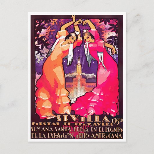 1930フェリアデセビラヴィンテージ ポストカード (正面)