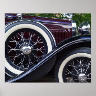 1930フォードAクラシック自動車 ポスター