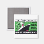 1930マニラ汽船 マグネット (正面/裏面)