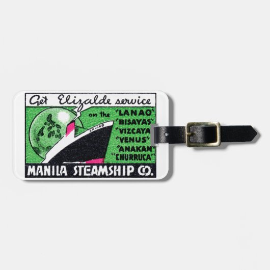 1930マニラ汽船 ラゲッジタグ (正面横)