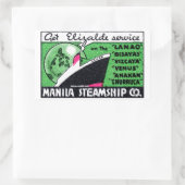 1930マニラ汽船 長方形シール (バッグ)