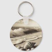 1930ヴィンテージカーカップル白黒紙ナプキンス キーホルダー (裏面)