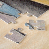 1930年おしゃれなクロシェ帽をかぶった女性 ジグソーパズル (側面)