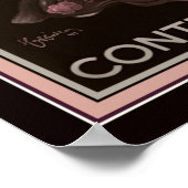 1930年のアールデココントラットシャンパンアドポスター ポスター (角)