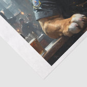 1930年のシカゴのパブでイギリスのブルドッグ警官 薄葉紙 (詳細)