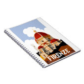 1930年のフィレンツェイタリアの大教会堂旅行ポスター ノートブック (右側)