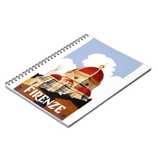 1930年のフィレンツェイタリアの大教会堂旅行ポスター ノートブック (左側)