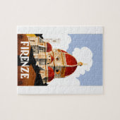 1930年のフィレンツェイタリア旅行ポスター ジグソーパズル (横)