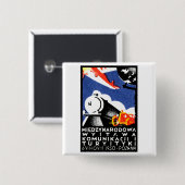 1930年のポズナンの博覧会ポスター 缶バッジ (正面&裏面)