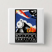 1930年のポズナンの博覧会ポスター 缶バッジ (正面)