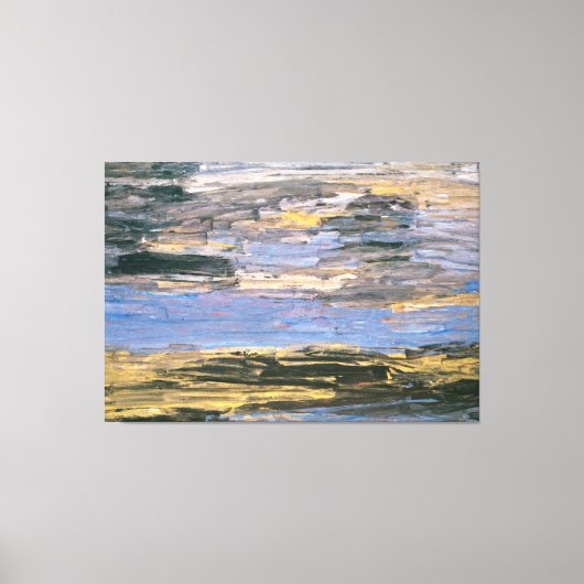 1930年の平原を襲う嵐 キャンバスプリント (正面)