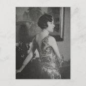1930年の黒と白の女性 ポストカード (正面)