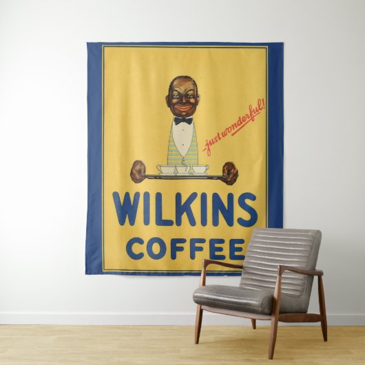 1930年のWilkinsのコーヒー広告のプリント頃 タペストリー (インサイチュ)