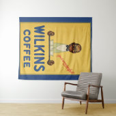 1930年のWilkinsのコーヒー広告のプリント頃 タペストリー (インサイチュ(横))