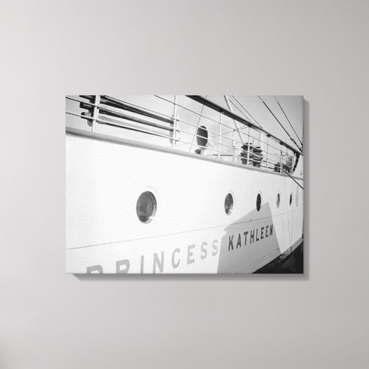 1930年カナダ太平洋プリンセスカトレン船 キャンバスプリント (正面)