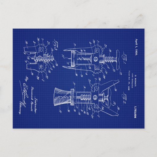 1930年コーク抽出特許 シーズンポストカード (正面)