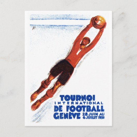 1930年サッカー大会 ポストカード (正面)