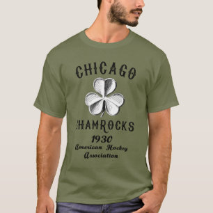 1930年シカゴシャムロックスアメリカンホッケーAHA 🏒 Tシャツ
