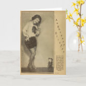 1930年スターレット・グリーティング・カードを持つフェリックス・ザ・キャット カード (黄色い花)