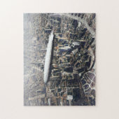 1930年ニューヨーク上空を飛行するUSSロサンゼルス（ZR-3） ジグソーパズル (縦)