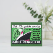 1930年マニラ汽船会社 ポストカード (スタンド正面)