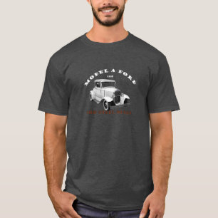 1930年モデルA.ホワイト·ビンテージ·カー。改造1930 Tシャツ